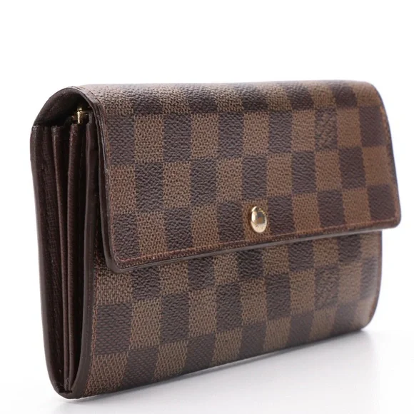 Louis Vuitton Damier Ebene Leather Sarah Wallet - Picture 2 of 5